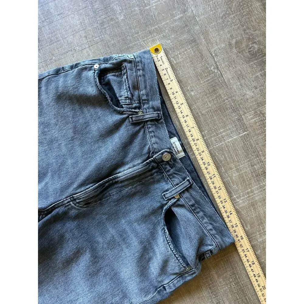 Citizens of Humanity Daphne Crop Jeans 30 Black High Rise Raw Hem Women - Picture 8 of 16